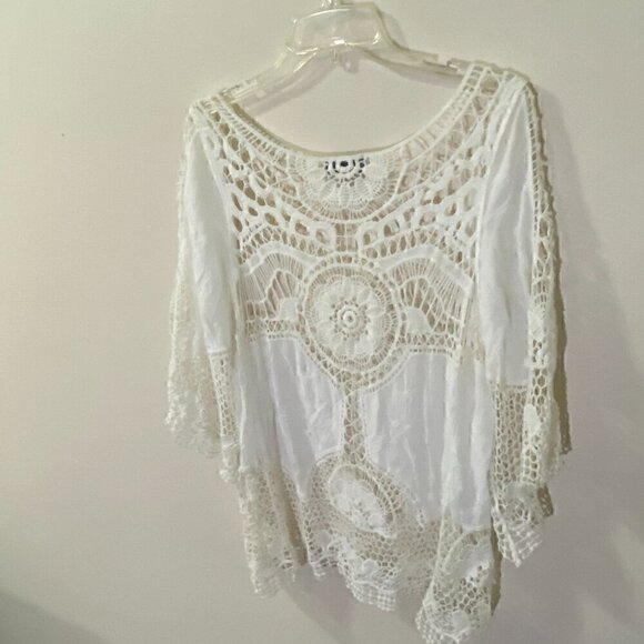 Lace Cotton  Top - Picture 2 of 5